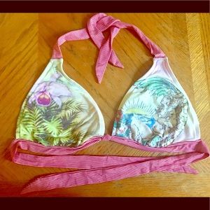 Lucky Brand Bikini Top. Island style. D Cup